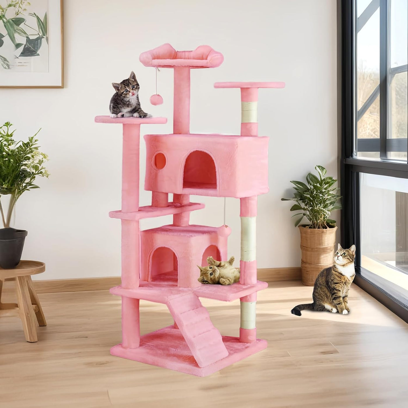 Amorea gallery 2026-07-14:2:cat-tree-tower — Pink