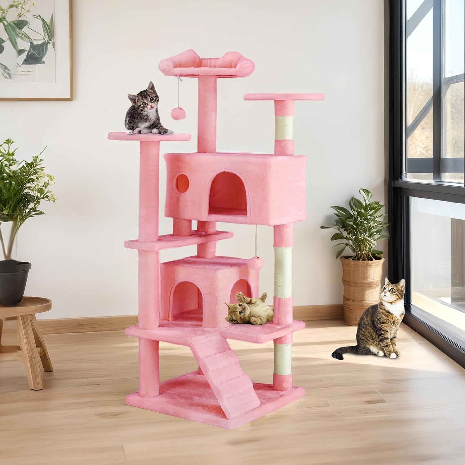 Amorea gallery 2026-07-14:2:cat-tree-tower — Pink