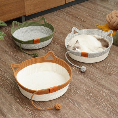 Woven Cat Basket Bed by Amorea — product image 5