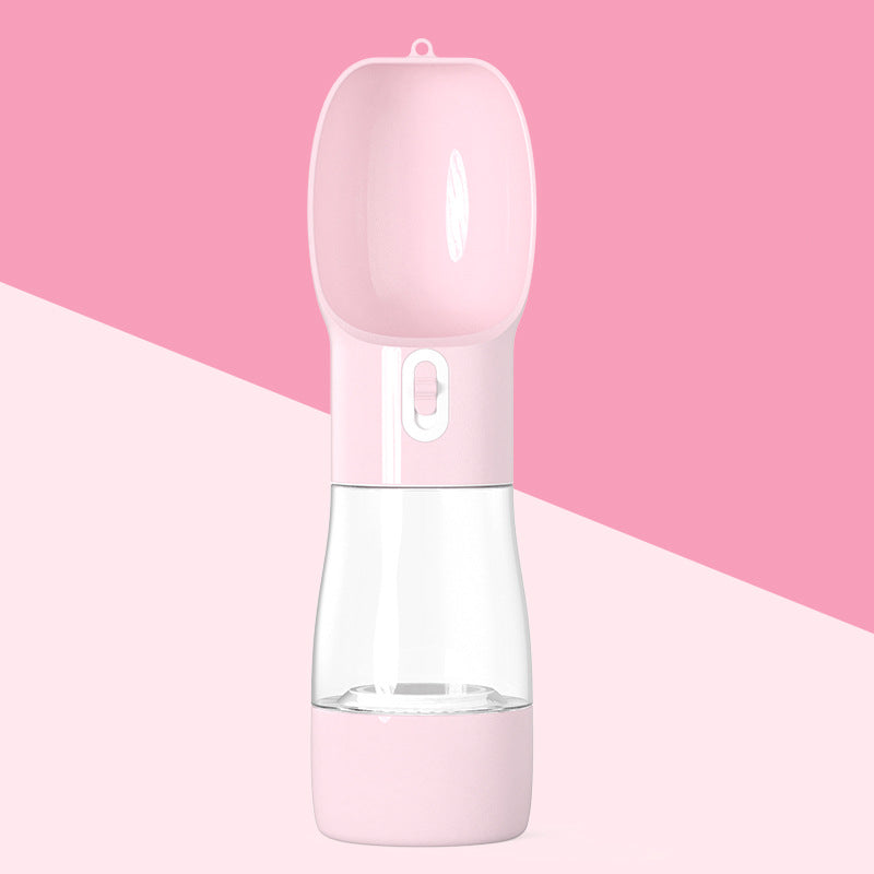 Portable dog water bottle — Pink