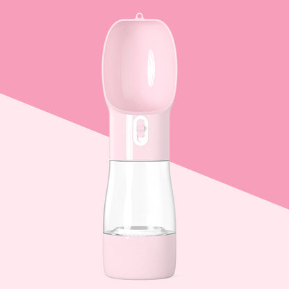 Portable dog water bottle — Pink