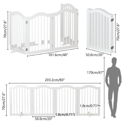 Amorea gallery 2026-07-14:6:wooden-dog-gate — White