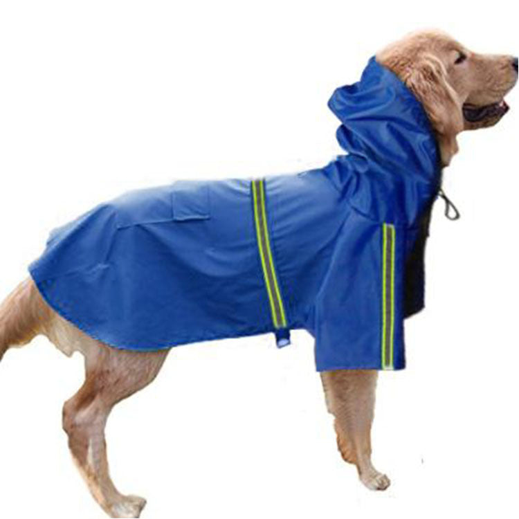 Water-Resistant Reflective Dog Raincoat — exact supplier product view