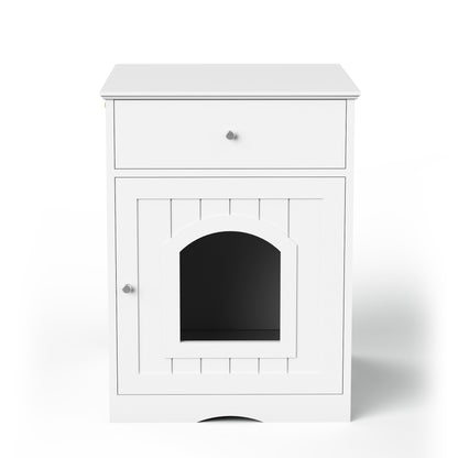 Amorea gallery 2026-07-14:3:litter-box-enclosure — White