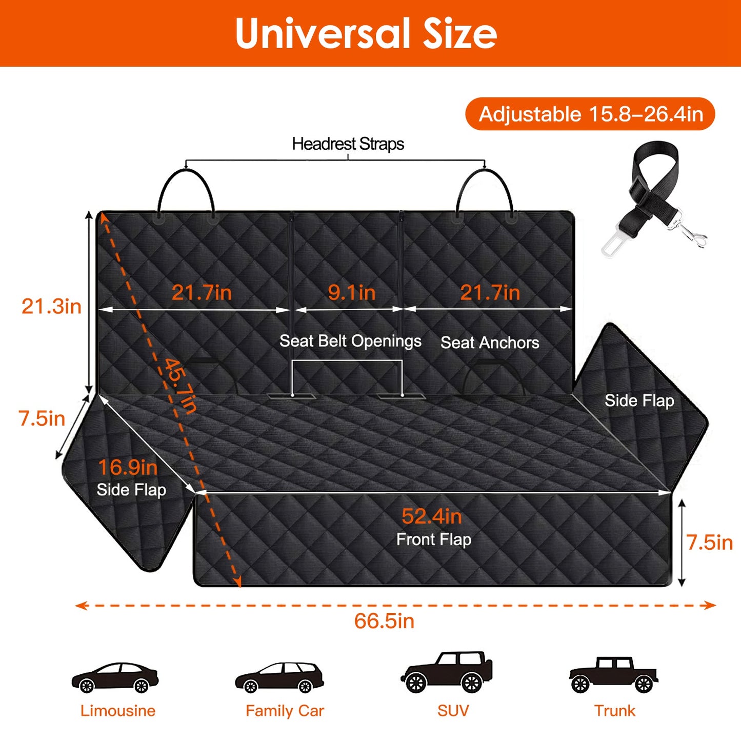 Amorea gallery 2026-07-14:4:dog-car-seat-cover — Black