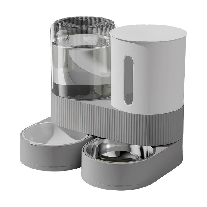 Gravity Cat Feeder & Water Dispenser Set — product overview
