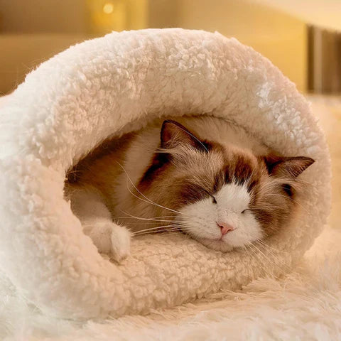Fleece-Lined Cat Sleeping Bag by Amorea — product image 4