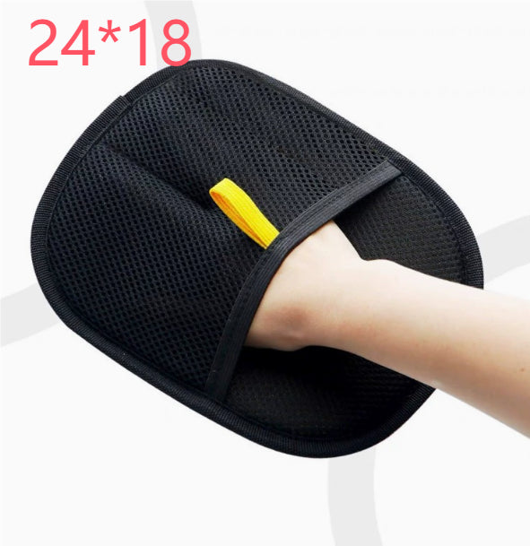 Pet hair remover glove — Black-1PCS