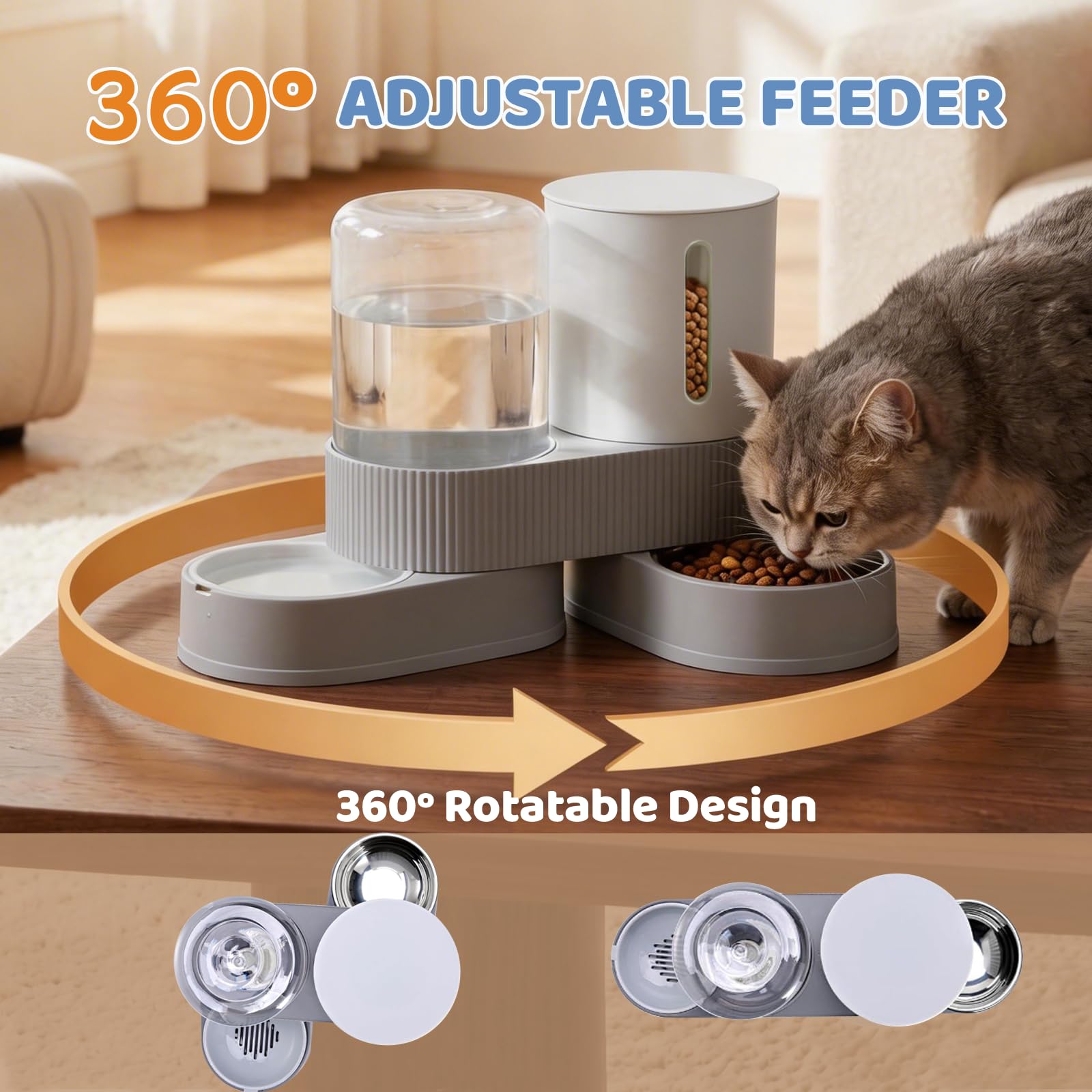 Gravity Cat Feeder & Water Dispenser Set — supplier view 3