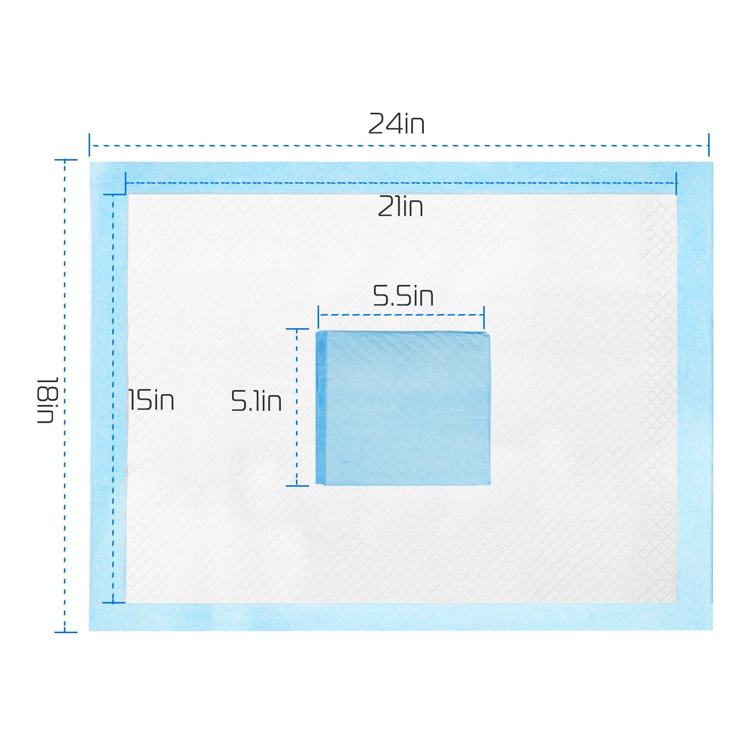 Amorea gallery 2026-07-14:6:puppy-pee-pads — 50Pcs