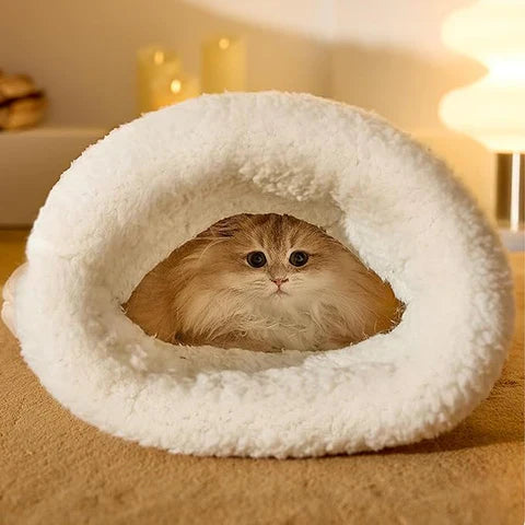 Fleece-Lined Cat Sleeping Bag by Amorea — product image 5