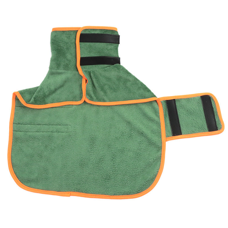 Microfiber Dog Drying Coat for Baths & Rain — exact supplier product view