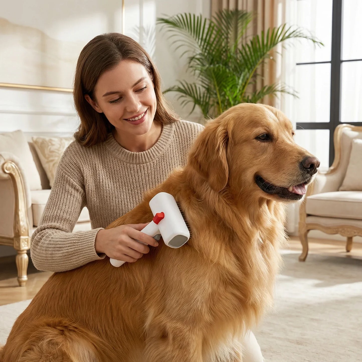 2-in-1 Pet Grooming Brush by Amorea — product image 1
