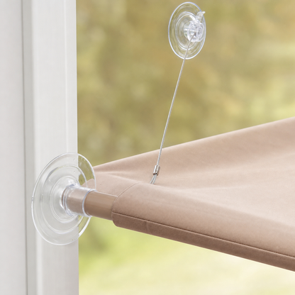 Cat Window Perch for Elevated Indoor Rest — mounting hardware detail