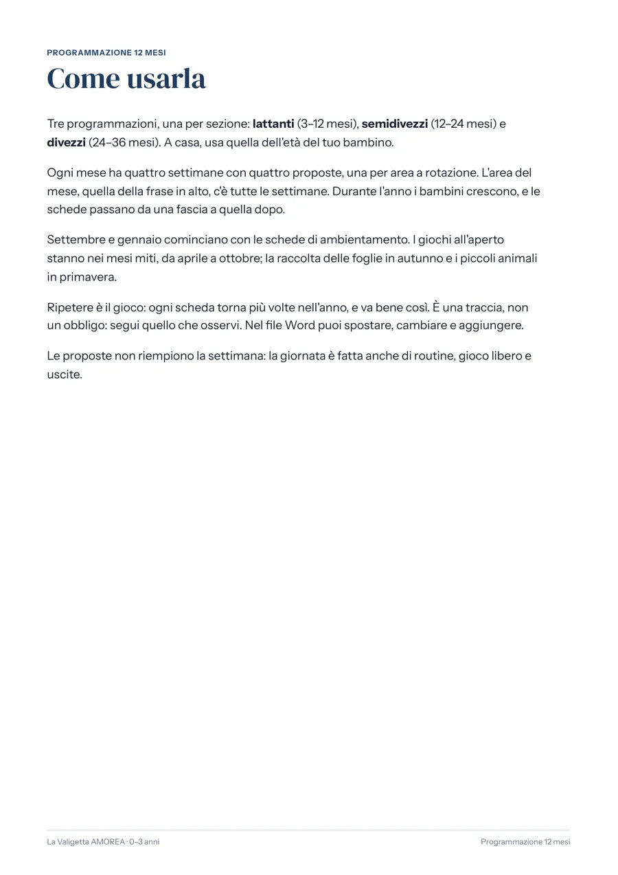 Un mese della Programmazione 12 mesi