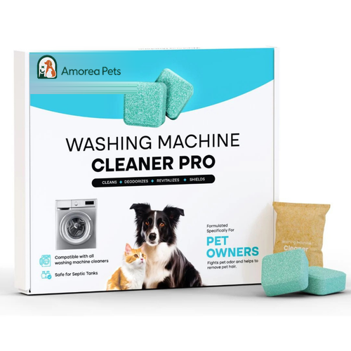 Washing Machine Cleaner Pro with Amorea Pets branding