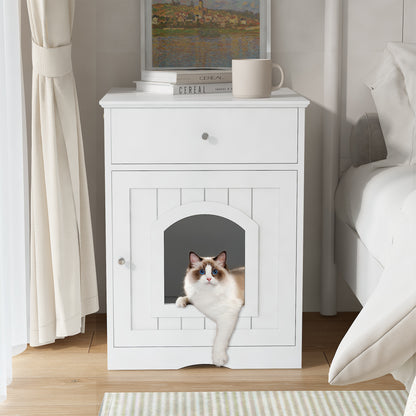 Amorea gallery 2026-07-14:6:litter-box-enclosure — White