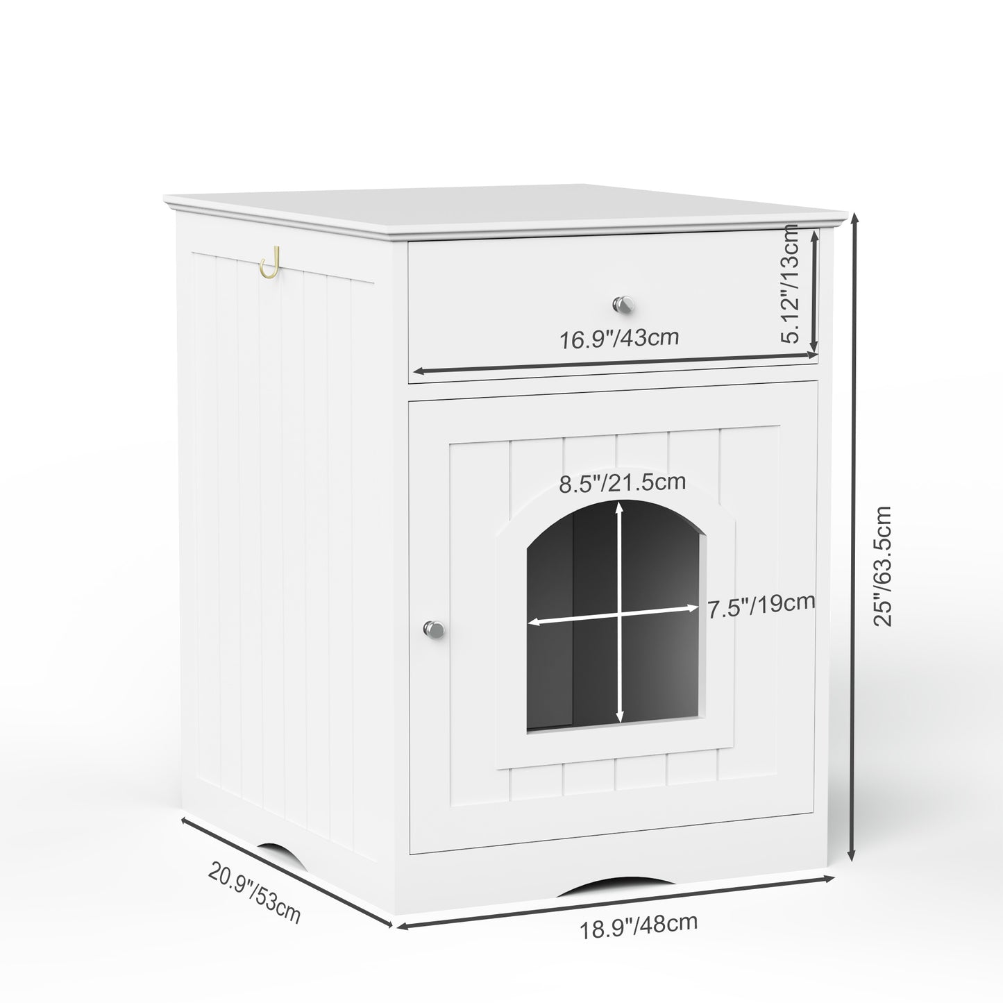 Amorea gallery 2026-07-14:7:litter-box-enclosure — White