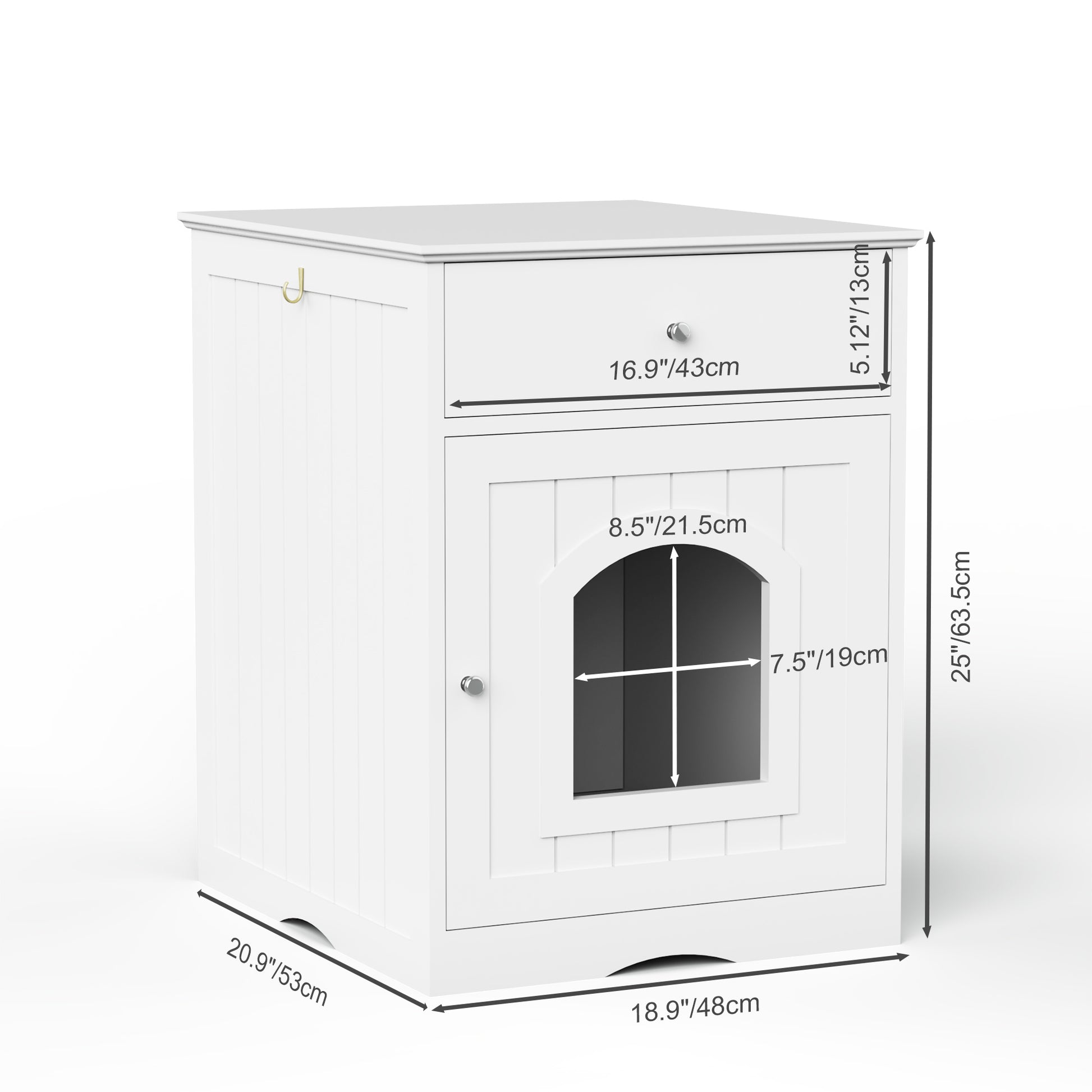 Amorea gallery 2026-07-14:7:litter-box-enclosure — White
