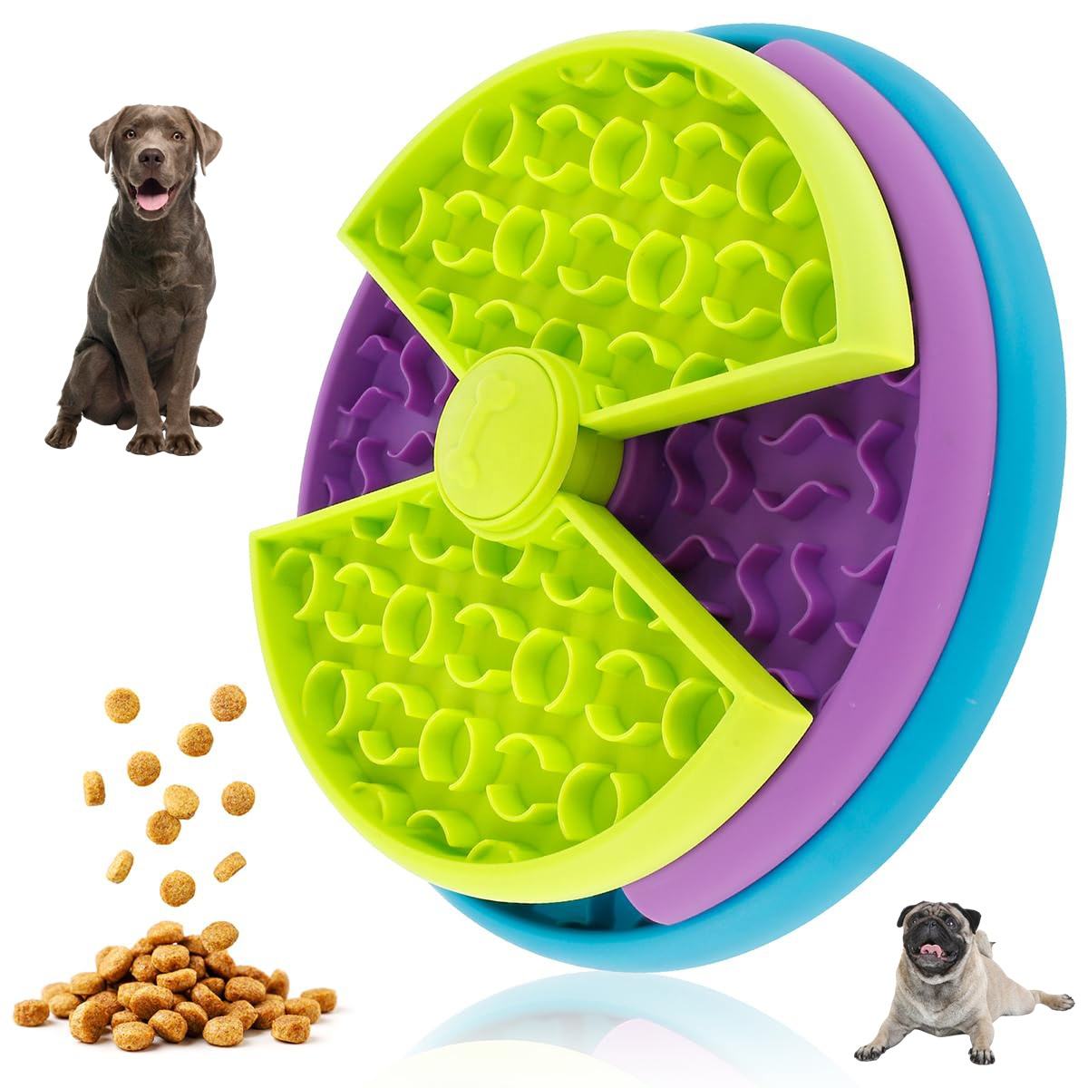 Amorea gallery 2026-07-14:9:slow-feeder-dog-bowl — Green