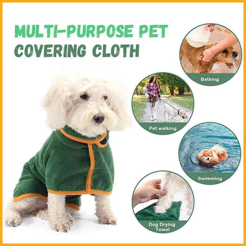 Microfiber Dog Drying Coat for Baths & Rain — supplier view 3