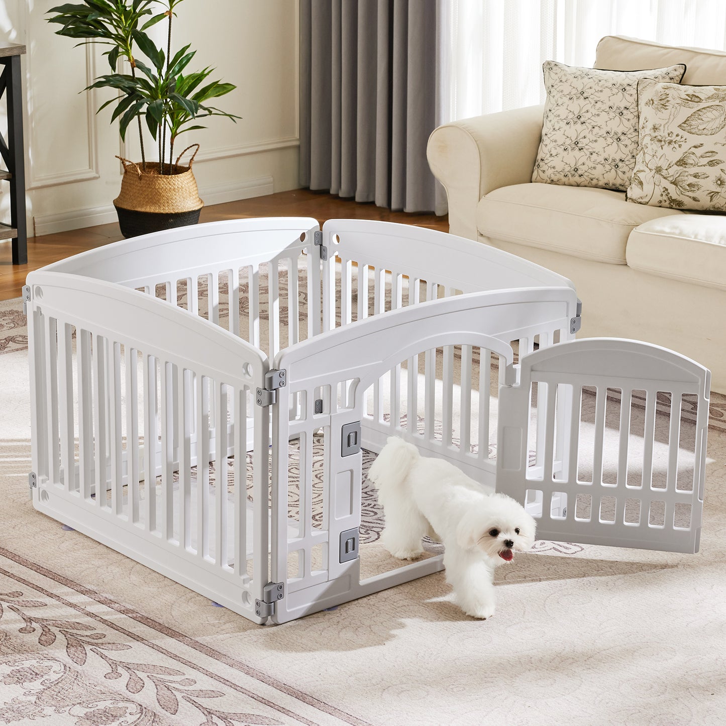 Amorea gallery 2026-07-14:6:indoor-dog-playpen — White4Panel
