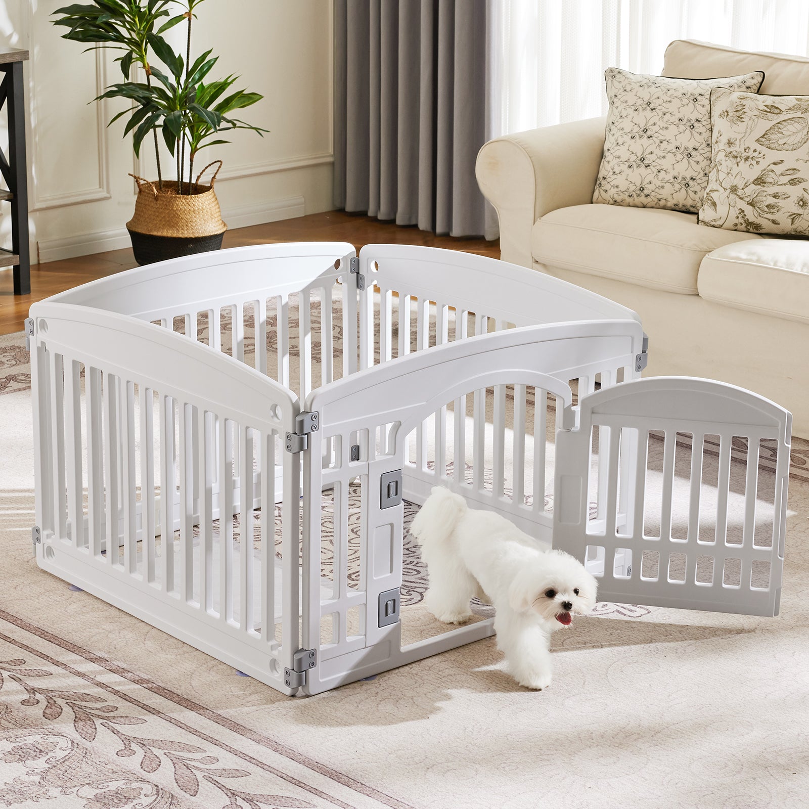 Amorea gallery 2026-07-14:6:indoor-dog-playpen — White4Panel