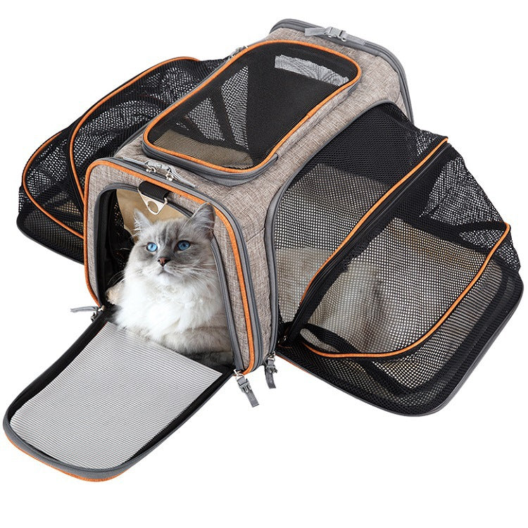 Expandable Soft-Sided Pet Carrier for Travel — exact supplier product view